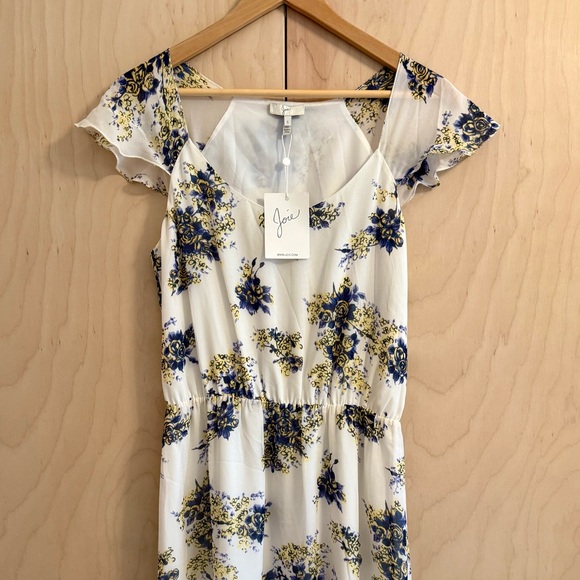 NWT JOIE Flowy Floral Print Silk Maxi Dress Size Small - Picture 5 of 15
